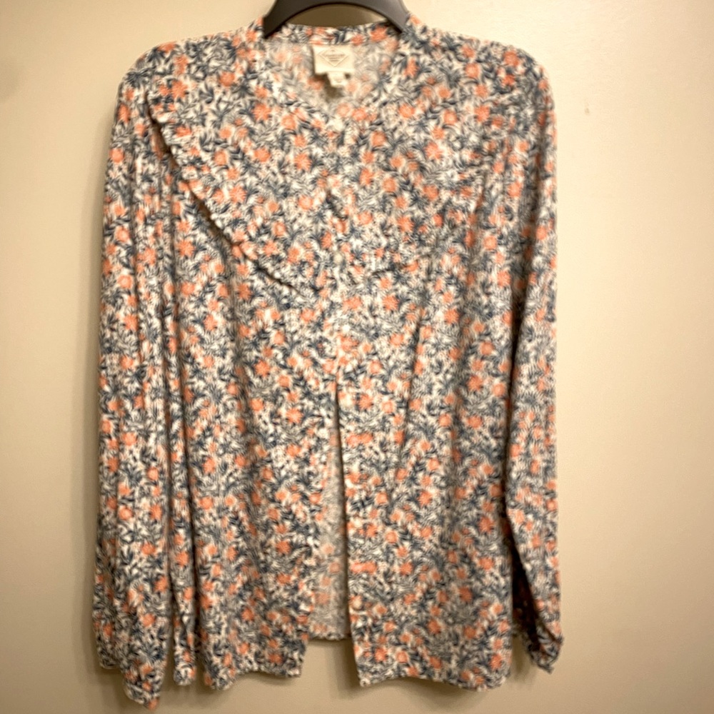 Multi color St John’s long sleeve shirt.